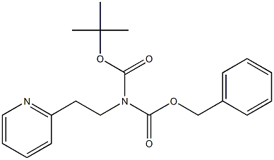 N-BOC-N-CBZ-2-PYRIDIN-2-YL-ETHYLAMINE Struktur