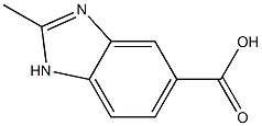 2-methyl-1H-benzo[d]imidazole-5-carboxylic acid Struktur