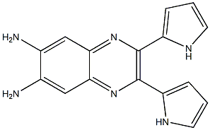 2,3-di(1H-pyrrol-2-yl)quinoxaline-6,7-diamine Struktur