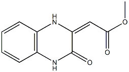 methyl (3-oxo-3,4-dihydro-2(1H)-quinoxalinylidene)acetate Struktur