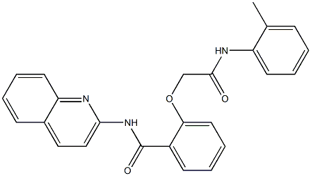 2-[2-oxo-2-(2-toluidino)ethoxy]-N-(2-quinolinyl)benzamide Struktur