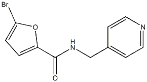 5-bromo-N-(4-pyridinylmethyl)-2-furamide Struktur