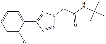 N-(tert-butyl)-2-[5-(2-chlorophenyl)-2H-tetraazol-2-yl]acetamide Struktur