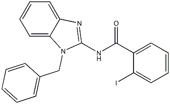 N-(1-benzyl-1H-benzimidazol-2-yl)-2-iodobenzamide Struktur