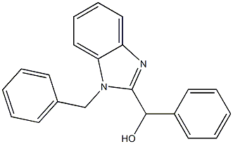 (1-benzyl-1H-benzimidazol-2-yl)(phenyl)methanol Struktur