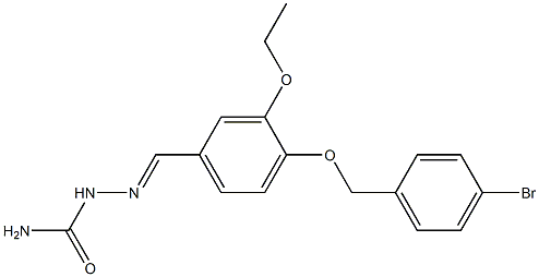 4-[(4-bromobenzyl)oxy]-3-ethoxybenzaldehyde semicarbazone Struktur