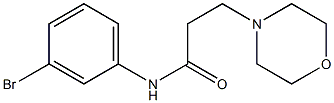 N-(3-bromophenyl)-3-(4-morpholinyl)propanamide Struktur