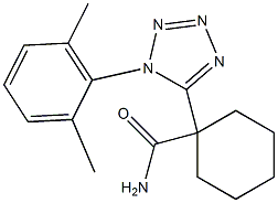 1-[1-(2,6-dimethylphenyl)-1H-tetraazol-5-yl]cyclohexylformamide Struktur