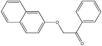 2-(2-naphthyloxy)-1-phenylethanone Struktur