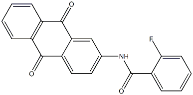 N-(9,10-dioxo-9,10-dihydroanthracen-2-yl)-2-fluorobenzamide Struktur