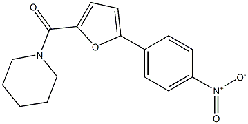 1-(5-{4-nitrophenyl}-2-furoyl)piperidine Struktur