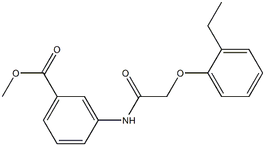 methyl 3-{[(2-ethylphenoxy)acetyl]amino}benzoate Struktur