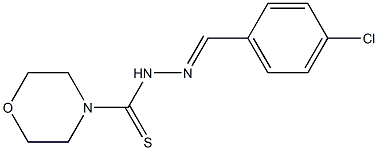 N'-(4-chlorobenzylidene)-4-morpholinecarbothiohydrazide Struktur