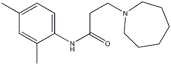 3-azepan-1-yl-N-(2,4-dimethylphenyl)propanamide Struktur