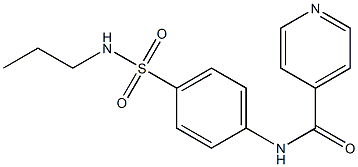 N-{4-[(propylamino)sulfonyl]phenyl}isonicotinamide Struktur