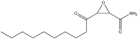 3-decanoyl-2-oxiranecarboxamide Struktur