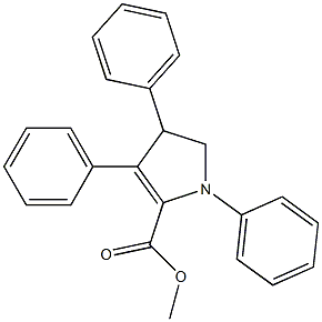 methyl 1,3,4-triphenyl-4,5-dihydro-1H-pyrrole-2-carboxylate Struktur