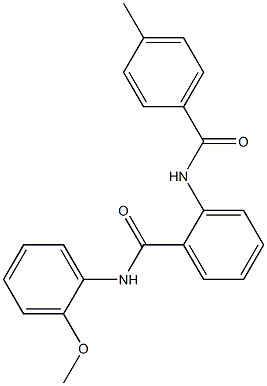 N-(2-methoxyphenyl)-2-[(4-methylbenzoyl)amino]benzamide Struktur