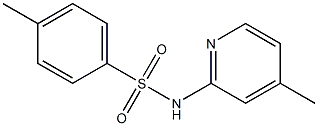 4-methyl-N-(4-methyl-2-pyridinyl)benzenesulfonamide Struktur