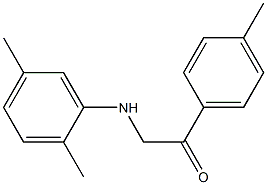 2-(2,5-dimethylanilino)-1-(4-methylphenyl)ethanone Struktur