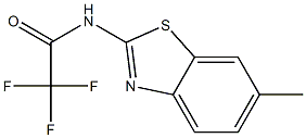 2,2,2-trifluoro-N-(6-methyl-1,3-benzothiazol-2-yl)acetamide Struktur