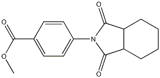 methyl 4-(1,3-dioxooctahydro-2H-isoindol-2-yl)benzoate Struktur