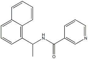 N-[1-(1-naphthyl)ethyl]nicotinamide Struktur