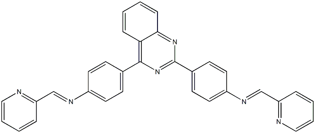 N-(2-pyridinylmethylene)-N-[4-(2-{4-[(2-pyridinylmethylene)amino]phenyl}-4-quinazolinyl)phenyl]amine Struktur