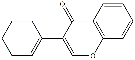 3-(1-cyclohexen-1-yl)-4H-chromen-4-one Struktur