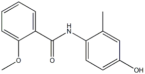 N-(4-hydroxy-2-methylphenyl)-2-methoxybenzamide Struktur