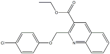 ethyl 2-[(4-chlorophenoxy)methyl]-3-quinolinecarboxylate Struktur