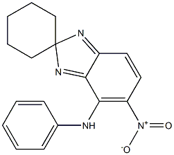 5-nitro-N-phenyl-spiro(2H-benzimidazole-2,1'-cyclohexane)-4-amine Struktur