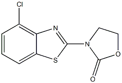 3-(4-chloro-1,3-benzothiazol-2-yl)-1,3-oxazolidin-2-one Struktur