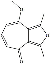 8-methoxy-1,3-dimethyl-4H-cyclohepta[c]furan-4-one Struktur