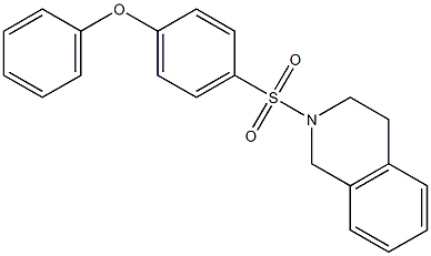 2-[(4-phenoxyphenyl)sulfonyl]-1,2,3,4-tetrahydroisoquinoline Struktur