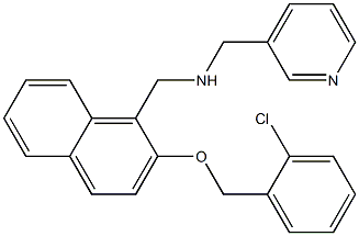 N-({2-[(2-chlorobenzyl)oxy]-1-naphthyl}methyl)-N-(3-pyridinylmethyl)amine Struktur