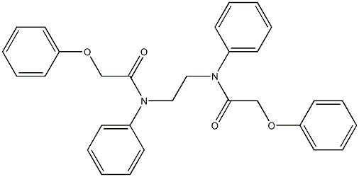 2-phenoxy-N-{2-[(2-phenoxyacetyl)anilino]ethyl}-N-phenylacetamide Struktur