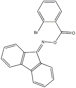 N-[(2-bromobenzoyl)oxy]-N-(9H-fluoren-9-ylidene)amine Struktur