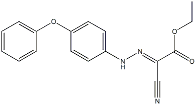 ethyl 2-cyano-2-[(E)-2-(4-phenoxyphenyl)hydrazono]acetate Struktur