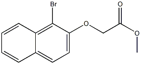 methyl 2-[(1-bromo-2-naphthyl)oxy]acetate Struktur