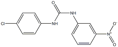 N-(4-chlorophenyl)-N'-(3-nitrophenyl)urea Struktur