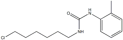 N-(6-chlorohexyl)-N'-(2-methylphenyl)urea Struktur