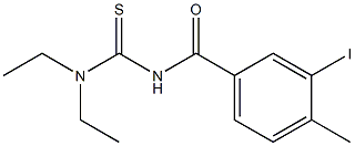 N,N-diethyl-N'-(3-iodo-4-methylbenzoyl)thiourea Struktur