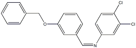 N-{(Z)-[3-(benzyloxy)phenyl]methylidene}-N-(3,4-dichlorophenyl)amine Struktur