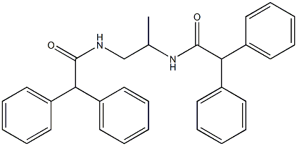 N-{2-[(2,2-diphenylacetyl)amino]-1-methylethyl}-2,2-diphenylacetamide Struktur