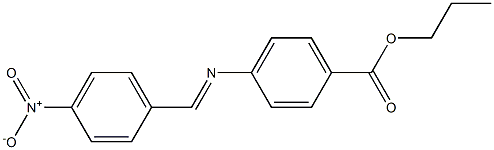 propyl 4-{[(E)-(4-nitrophenyl)methylidene]amino}benzoate Struktur