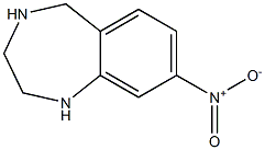 8-nitro-2,3,4,5-tetrahydro-1H-benzo[e][1,4]diazepine Struktur