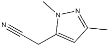 2-(1,3-二甲基-1H-吡唑-5-基)乙腈, , 結(jié)構(gòu)式