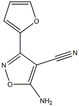 5-amino-3-(2-furyl)isoxazole-4-carbonitrile Struktur