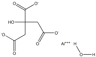 Citric acid, aluminium salt hydrate Struktur